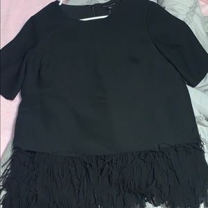 NWT Banana Republic Fringe Tee